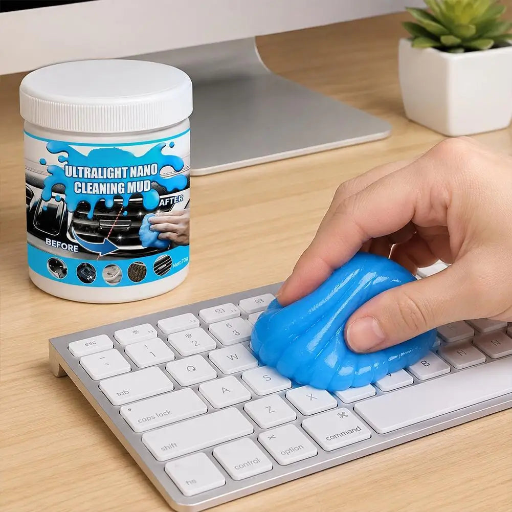 Nano Car Cleaning Gel Mud Universal Dust Remover Putty For Car Vents Cup Holders Computer Keyboard Household Gap Cleaning Tool