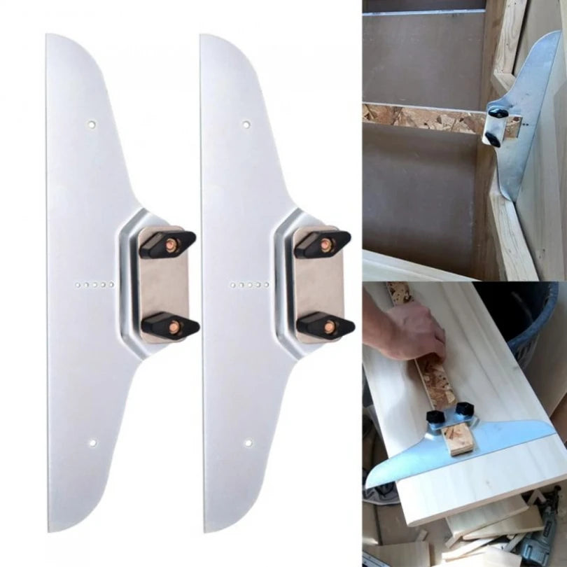 1 Pair Stainless Steel Stair Tread Template Tool Gauge for Stair Board Tile Positioning Measuring Tool Angle Ruler