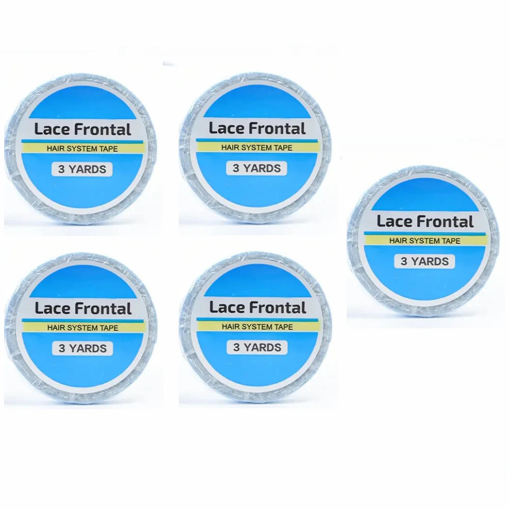 5PC Lace Front Support Wig Tape Double Sided Waterproof Super Hold Adhesive for Lace Front Wig Toupee,Hair Pieces,Hair Extension
