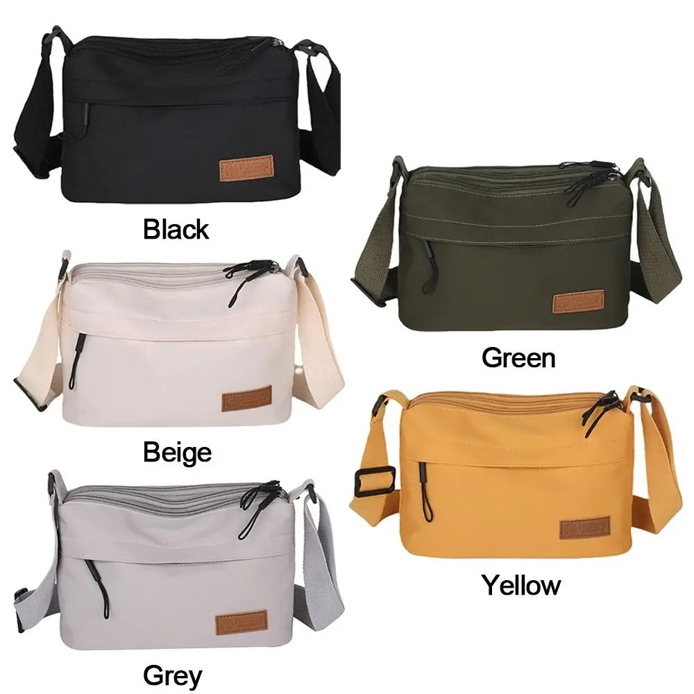 Fashion Multi Pocket Single Shoulder Bag Reusable Simple Versatile Messenger Bags Large Capacity Tote Bags for Women