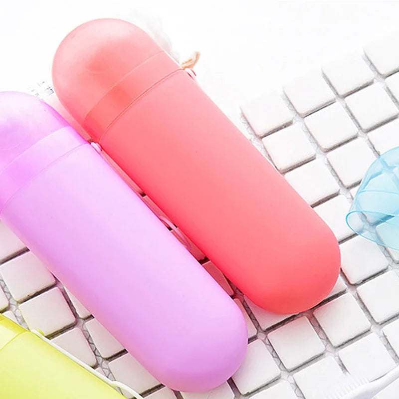 Portable Travel Toothpaste Toothbrush Holder Bathroom Accessories Household Storage Case Outdoor Holder Organizer for bathroom