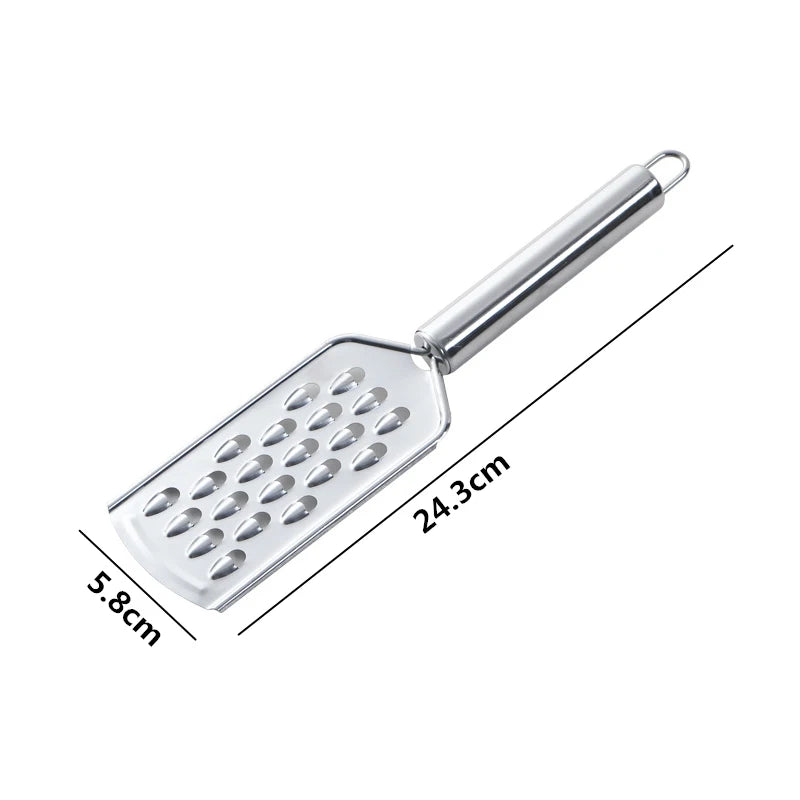 LMETJMA Mini Cheese Grater With Handheld Cheese Shredder Stainless Steel Cheese Lemon Zester For Chocolate Ginger Garlic JT361
