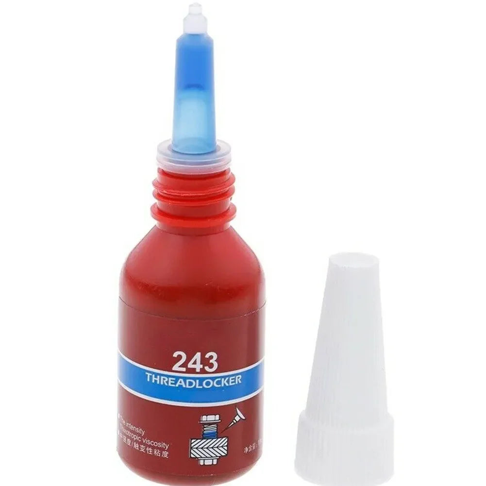 10/50ml Thread Locking Glue 243 Screw Glue Tightening Screws Prevent Loosening Rusting Caulking Temperature Resistance Anaerobic