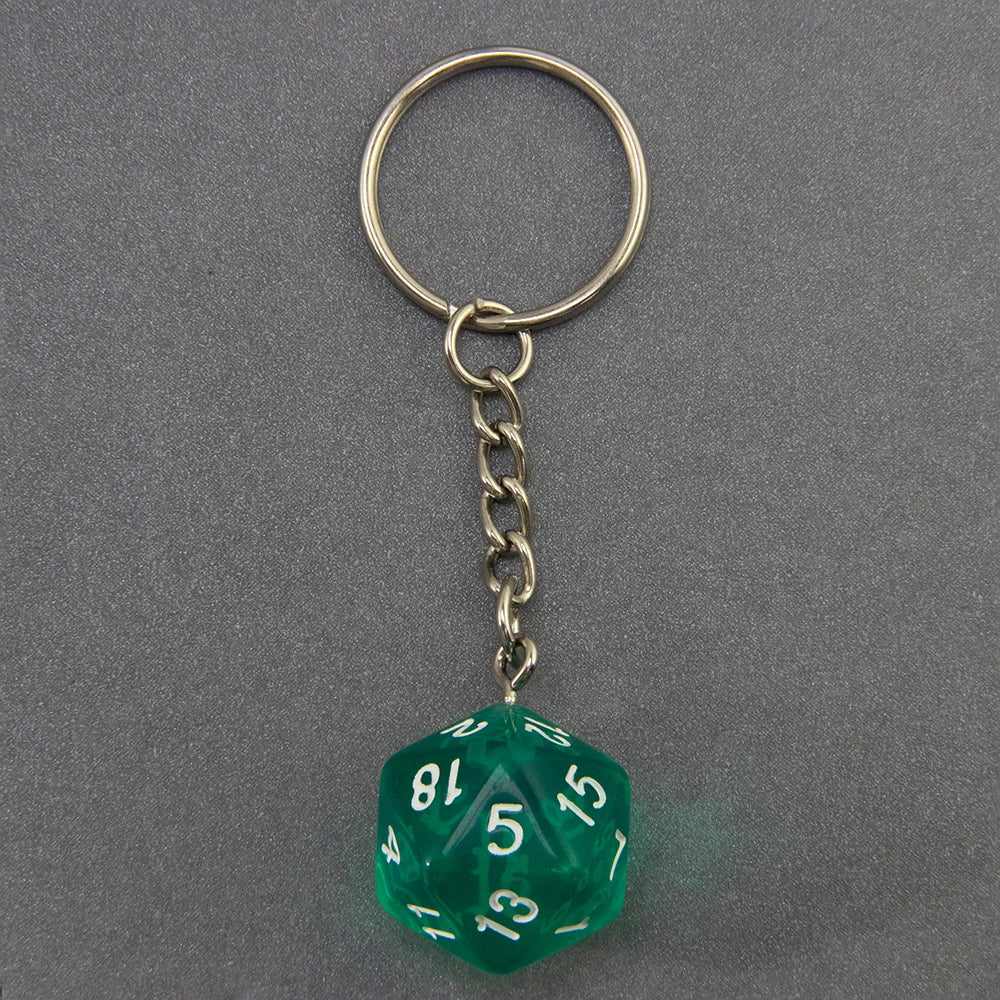 DND Game Dice Keychain RPG Lucky Dice Keyring DND Game Souvenirs Fashion Bag Pendant DND Game Lover Gift