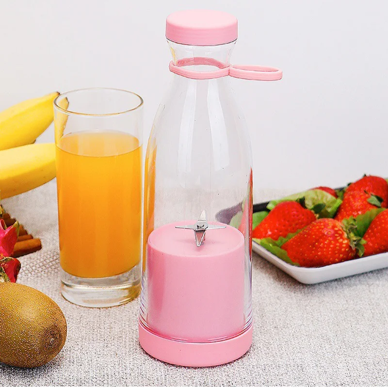4 Color 420ml Portable Rechargable Blender Electric Travel Juicer Cup For Smoothie Milkshake Kitchen Mini Mixer Tool