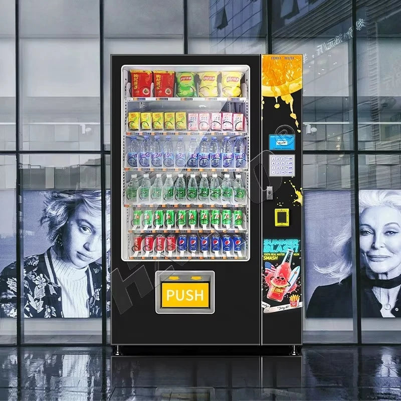 Customize Vending Machine Drink Automatic Combo Vending Machine Auto Cold Drink Water for Drinks and Snacks Vending Machine