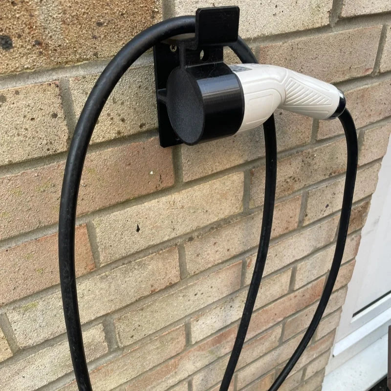 Electric Vehicle Type 2 EV Wall Mount Charger Bracket 90 Deg Low Profile RH Automobiles Accessories