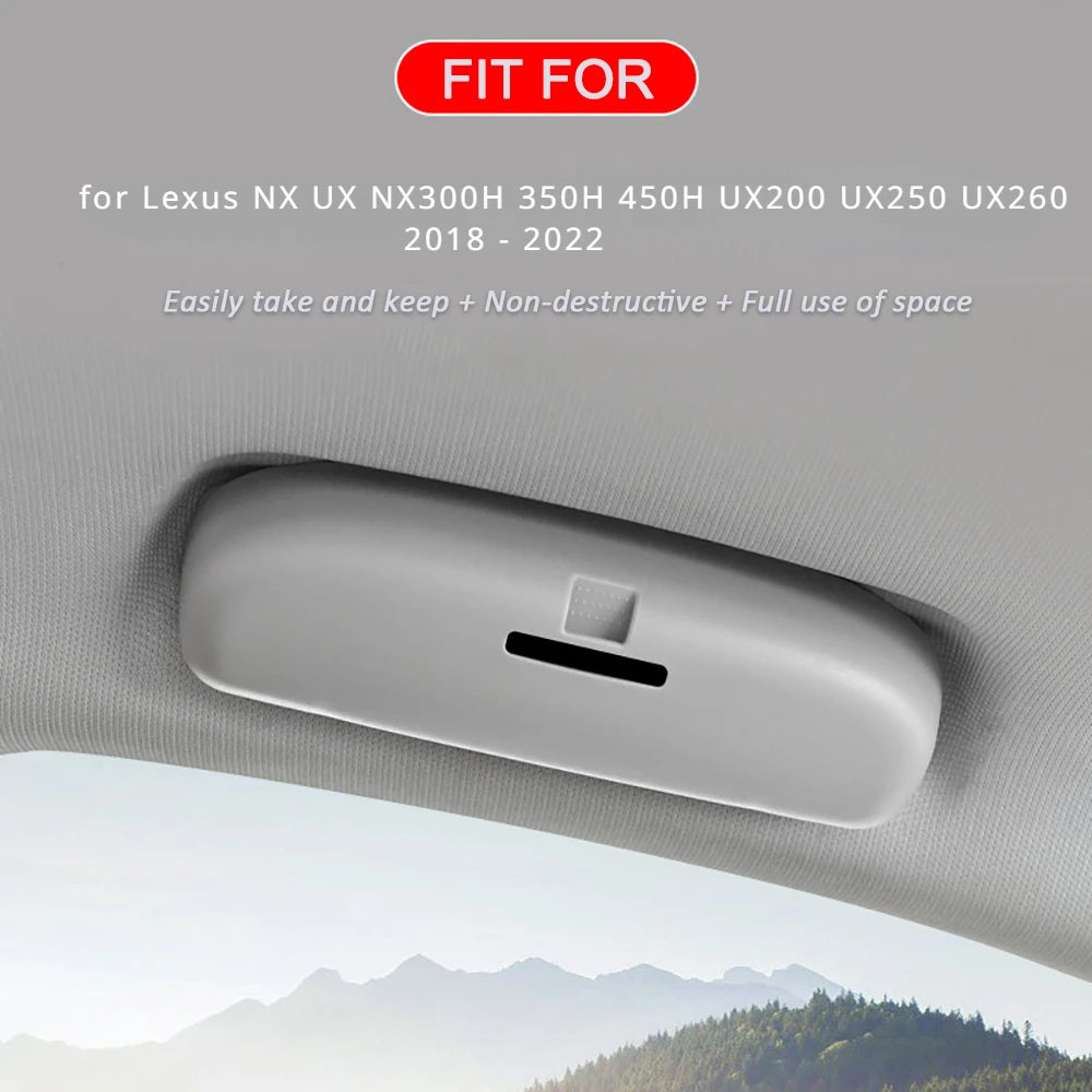 Car Glasses Case for Lexus NX UX NX300H 350H 450H UX200 UX250 UX260 2018 - 2022 Sunglasses Holder Case Storage Box