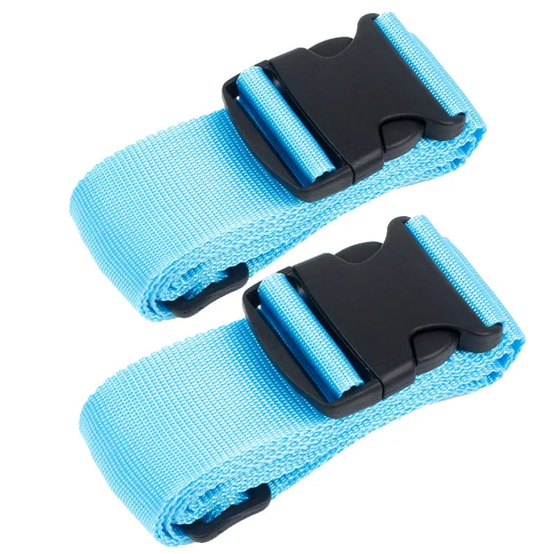 2 pieces nylon Luggage Strap Adjustable Travel Suitcase Buckle Strap Baggage Belt Travel Accessorises Suitcase Packing Seat Belt