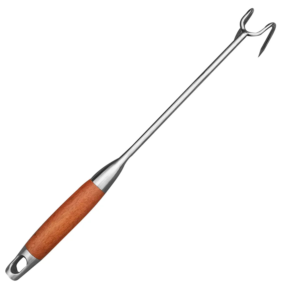 Braised Meat Hook Picnic Barbecue Turner Food Handheld Handle Design Flipper Hooks Grilling Stainless Steel