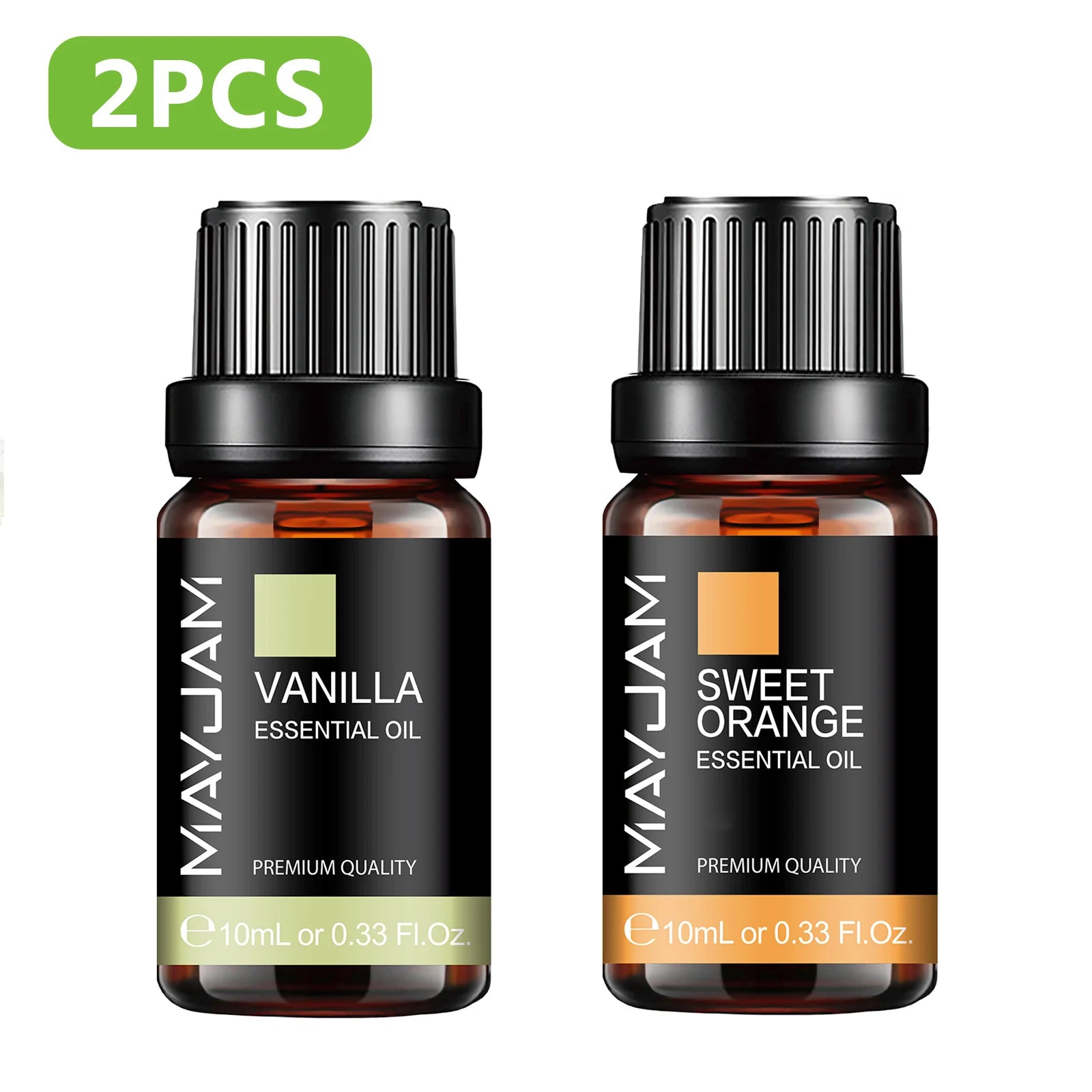 MAYJAM 2PCS Natural Plant Essential Oils Lavender Jasmine Eucalyptus Vanilla Fragrance Oil for Humidifier Diffuser