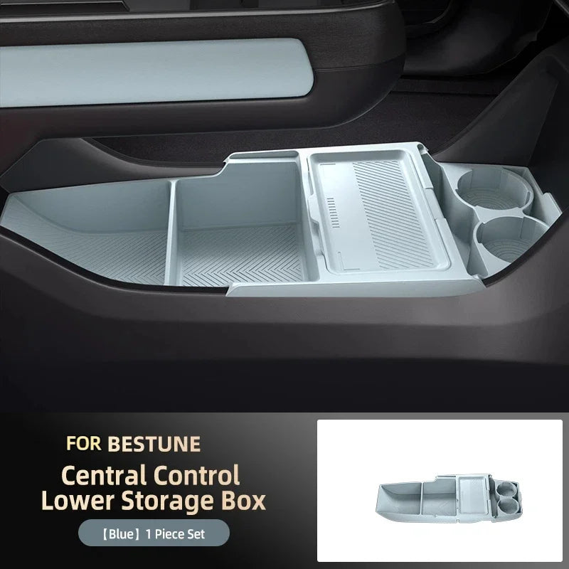 Silicone Storage Box 2025 FOR FAW Bestune Yueyi 03 Center Console Modification Anti-slip Pad Accessories Organizer Decoration