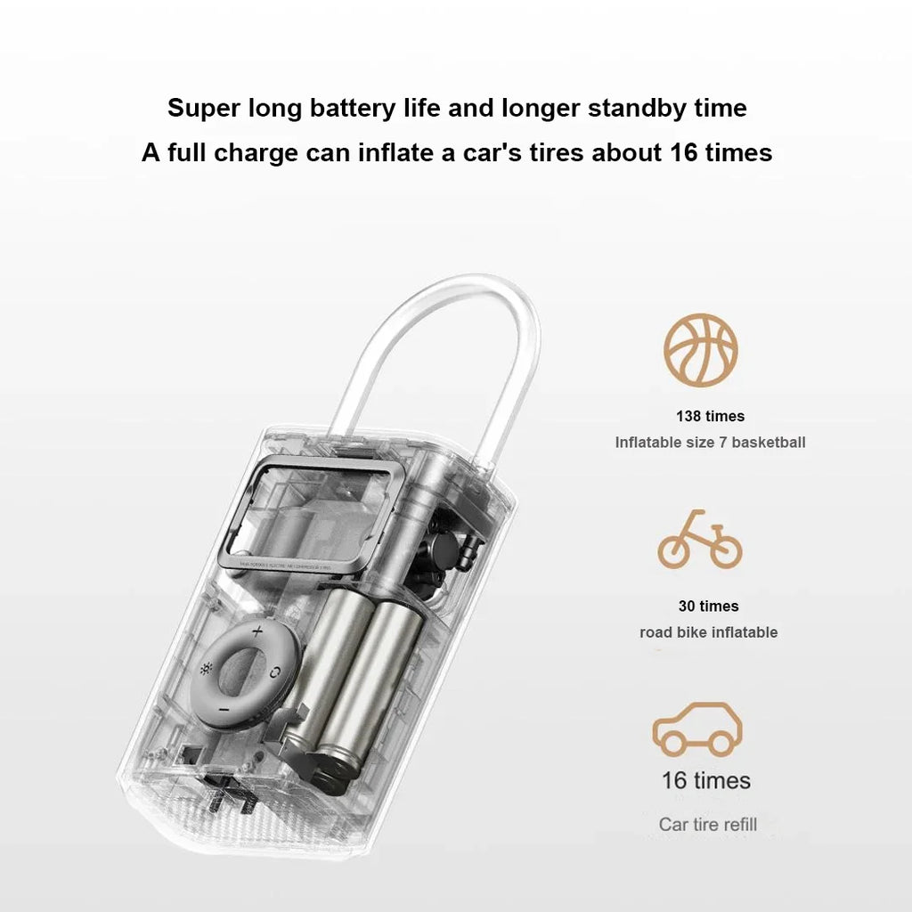 XIAOMI Air Pump 2 Pro Portable Electric Air Compressor Mi Inflatable Treasure 150psi High Pressure Motorcycle Car Soccer