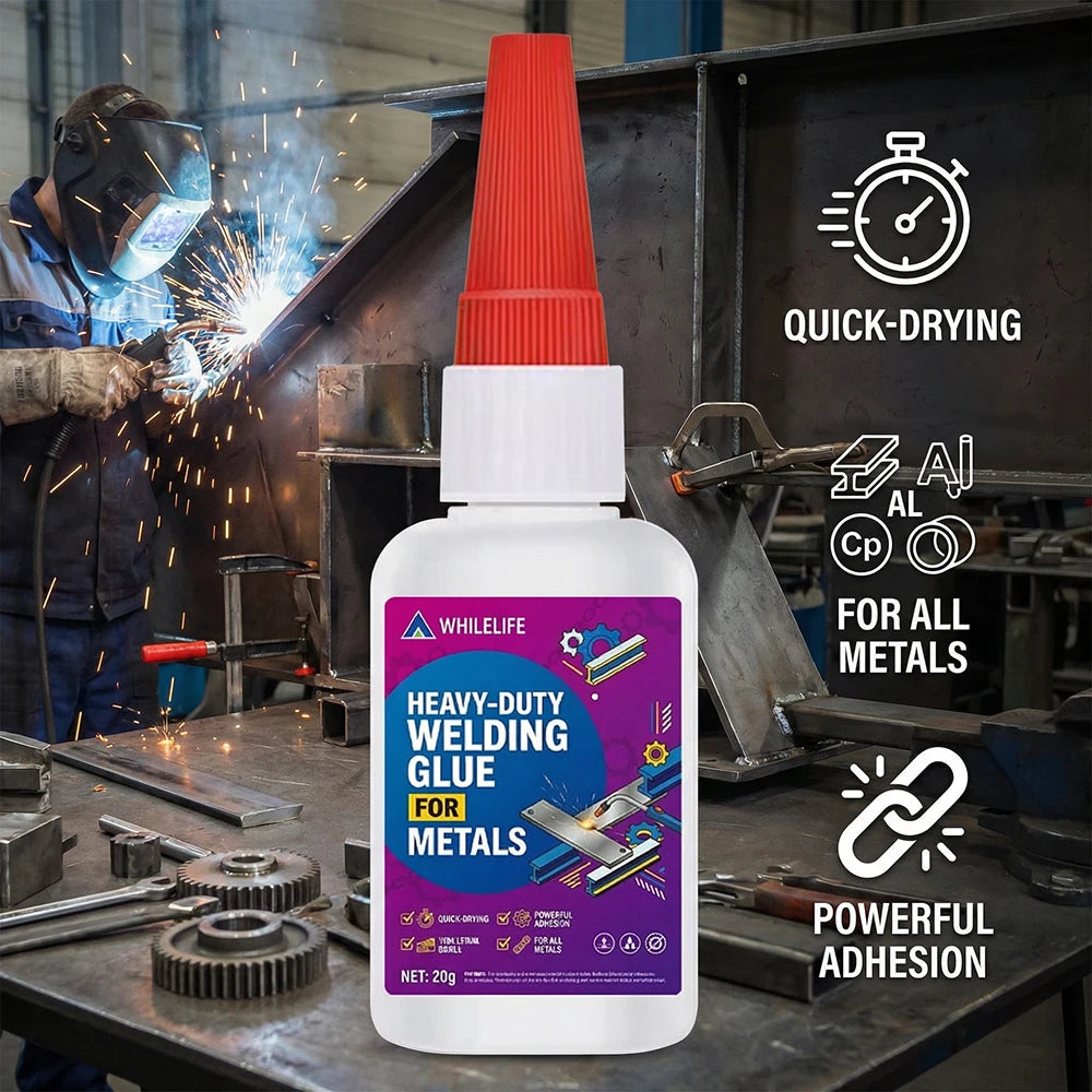 1-4pcs Heavy-Duty Welding Glue for Metals Quick-Drying Powerful Adhesion Instant Adhesive for All Metals