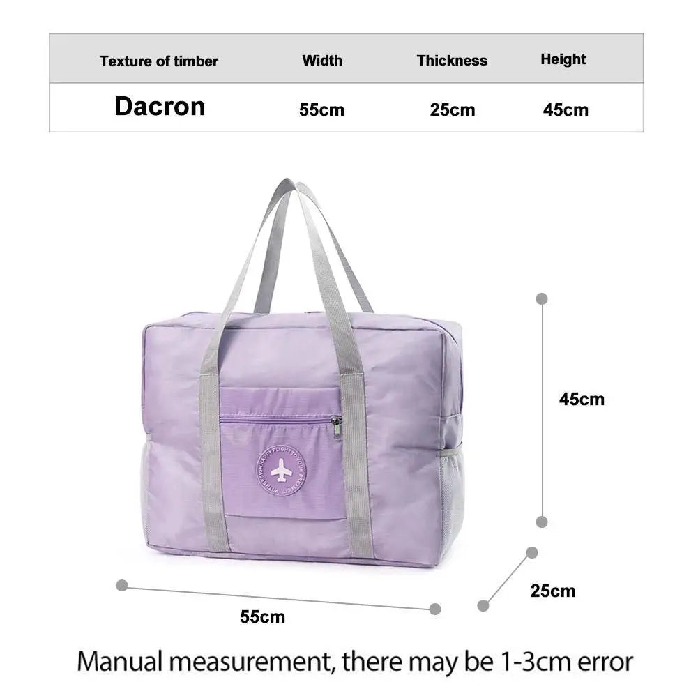 Travel Storage Bag Foldable Airplane Bag Thickened Hand Carry Storage Bag for Travel Large Capacity Portable Luggage Handbags