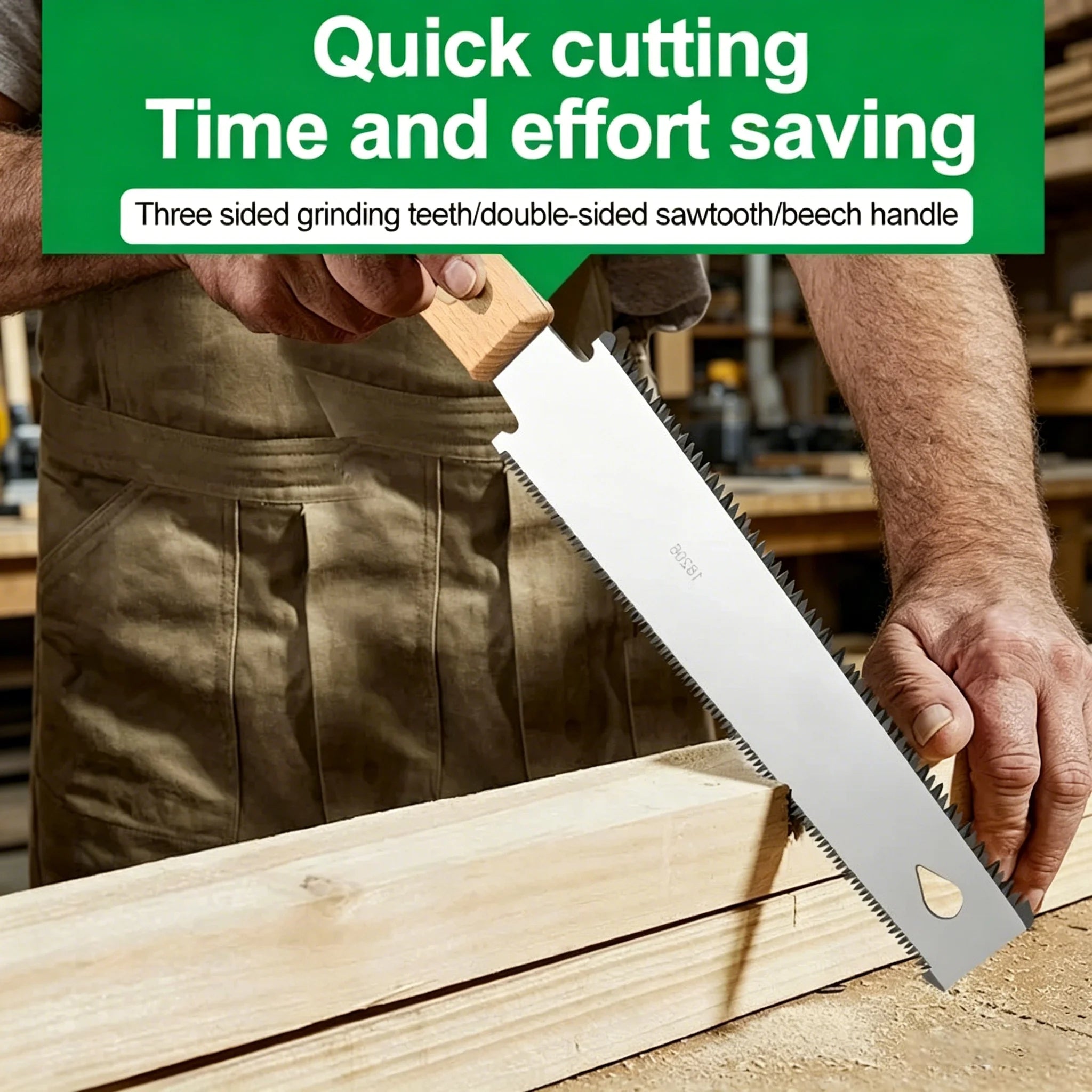 Japanese Style Hand Saw Single/Double Sided Fine Tooth Wood Saw SK5 Steel Flexible Hand Saw Garden Hand Tool for Woodworking