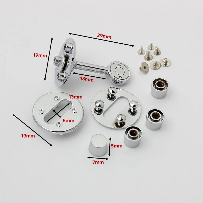 Fashion Metal Bag Locks Clasp Bag Lcok Set For Handbags Purse Tote Closures Snap Clasps DIY Craft Hardware Case Bag Accessories