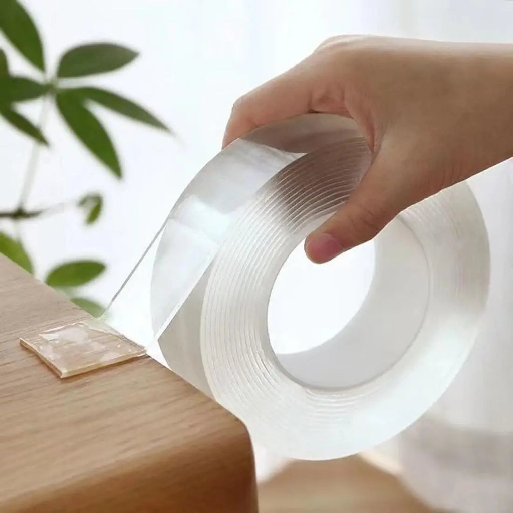 Ribbon Double Sided Adhesive Multifunctional Waterproof Reusable Wall Stickers Transparent Strong Sticky Glue Bathroom Kitchen