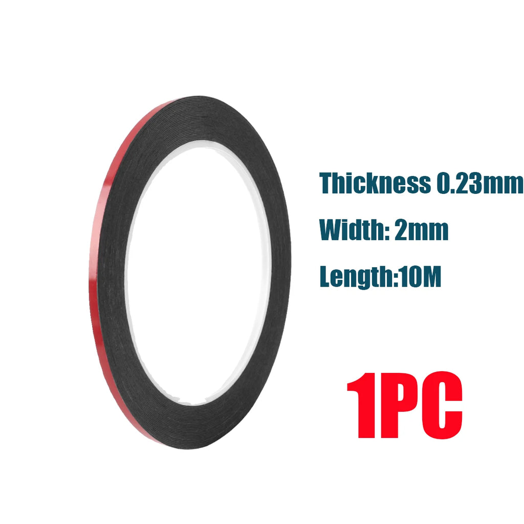 0.23mm Thin Double Sided Mobile Phone Foam Sponge Tape Curved Screen Adhesive LCD Frame Back Cover Repair for Samsung Xiaomi