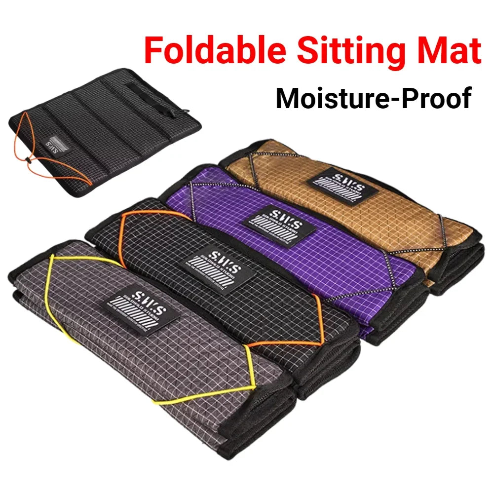 Camping Seat Cushion Waterproof Beach Foldable Seat Cushion Anti-Slip Moisture-Proof Sitting Pad for Travel Hiking