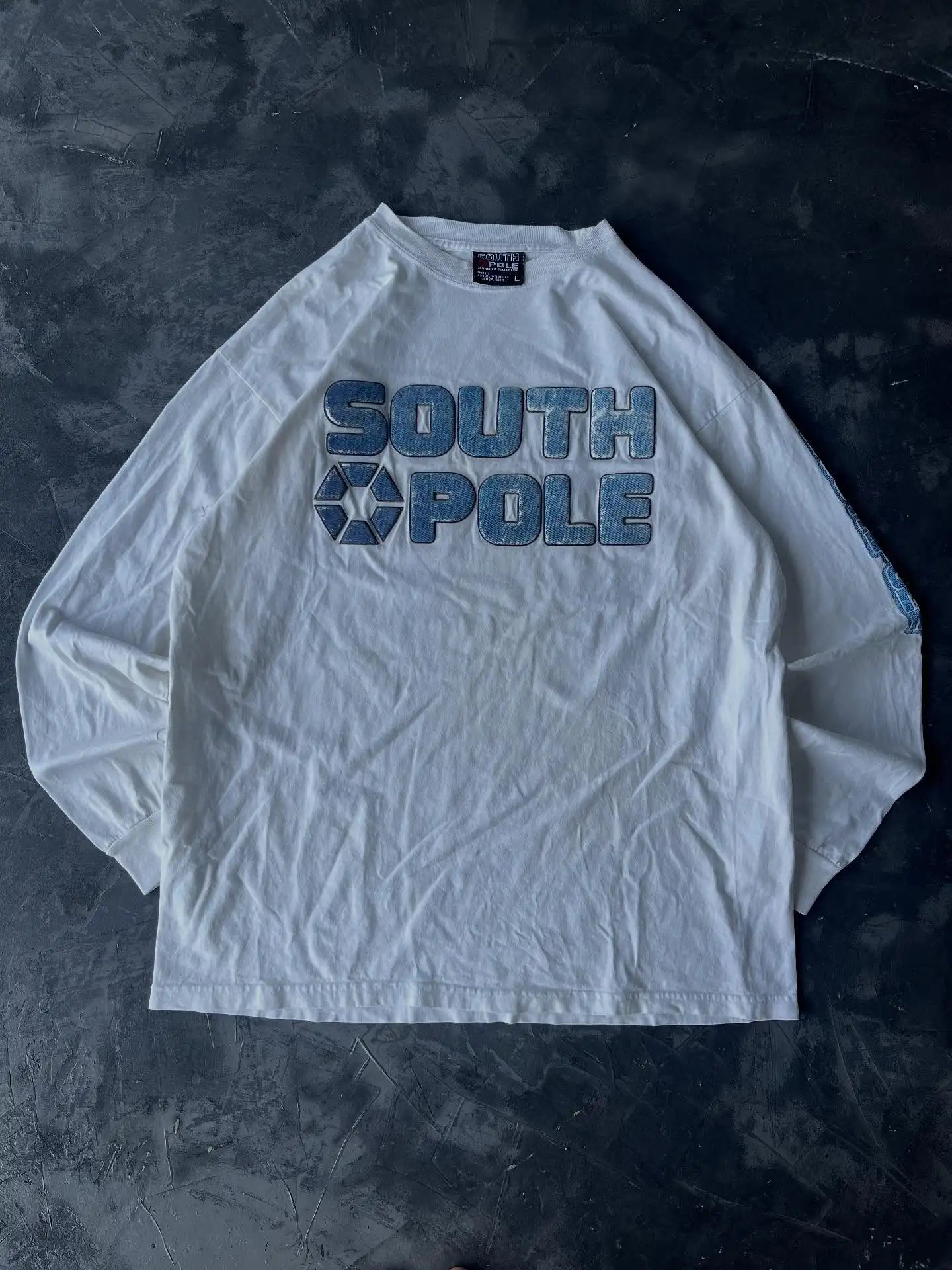 Y2K Southpole Long-Sleeved Tops New Man American Japanese Harajuku Pure Cotton T-shirt Shirt Fashion Clothes