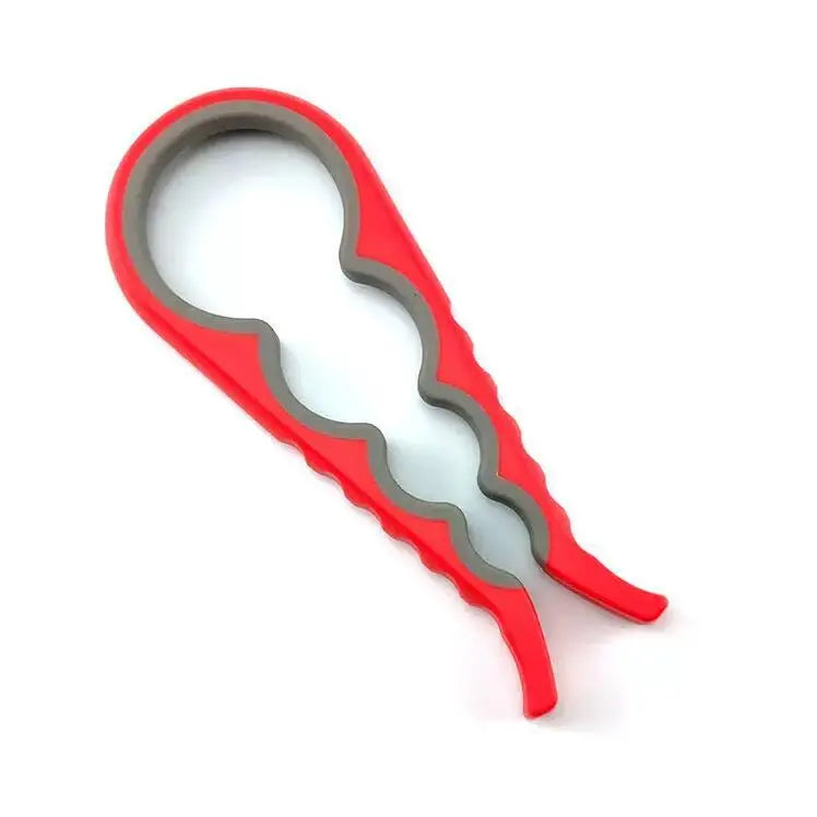 Jar Opener Easy Grip Wrench 4 in 1 Handy Save Strength Can Beer Bottle Cap Openers Lid Twist Off Tools Portable Kitchen Gadgets