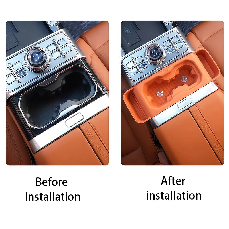 For Jetour G700 2025+ Center Console Gear Shifter Cup Holder Silicone Anti-slip Cup Mat Storage Box Interior Car Accessories