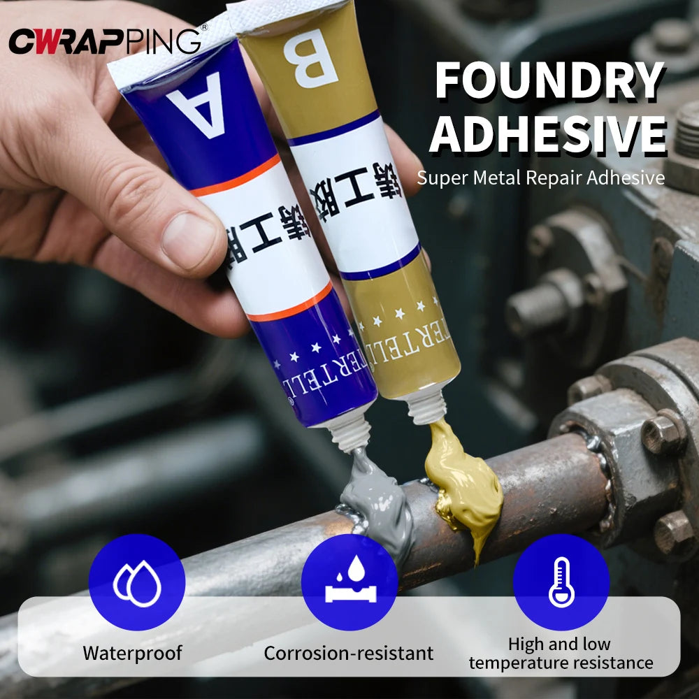 Welding Glue Metal Repair Adhesive Heat Resistance AB Sealant High Strength Plastic Repair Casting Adhesive Metal Plastic Wood