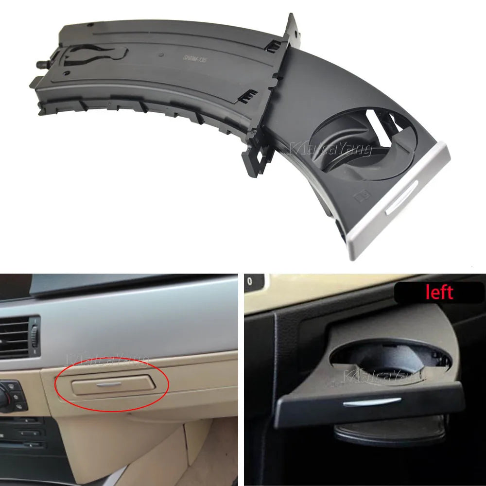 For BMW E90 E91 E92 E93 316i 318d 318i 320d Car Drink Water Cup Bottle Dual Holder Fast Delivery 51459173463 51459173467