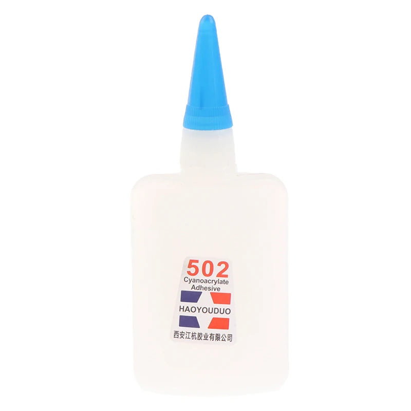 40Ml 502 Super Glue Instant Quick Dry Cyanoacrylate Strong Adhesive Quick Bond Leather Rubber Metal Office Supplies Fast Glue