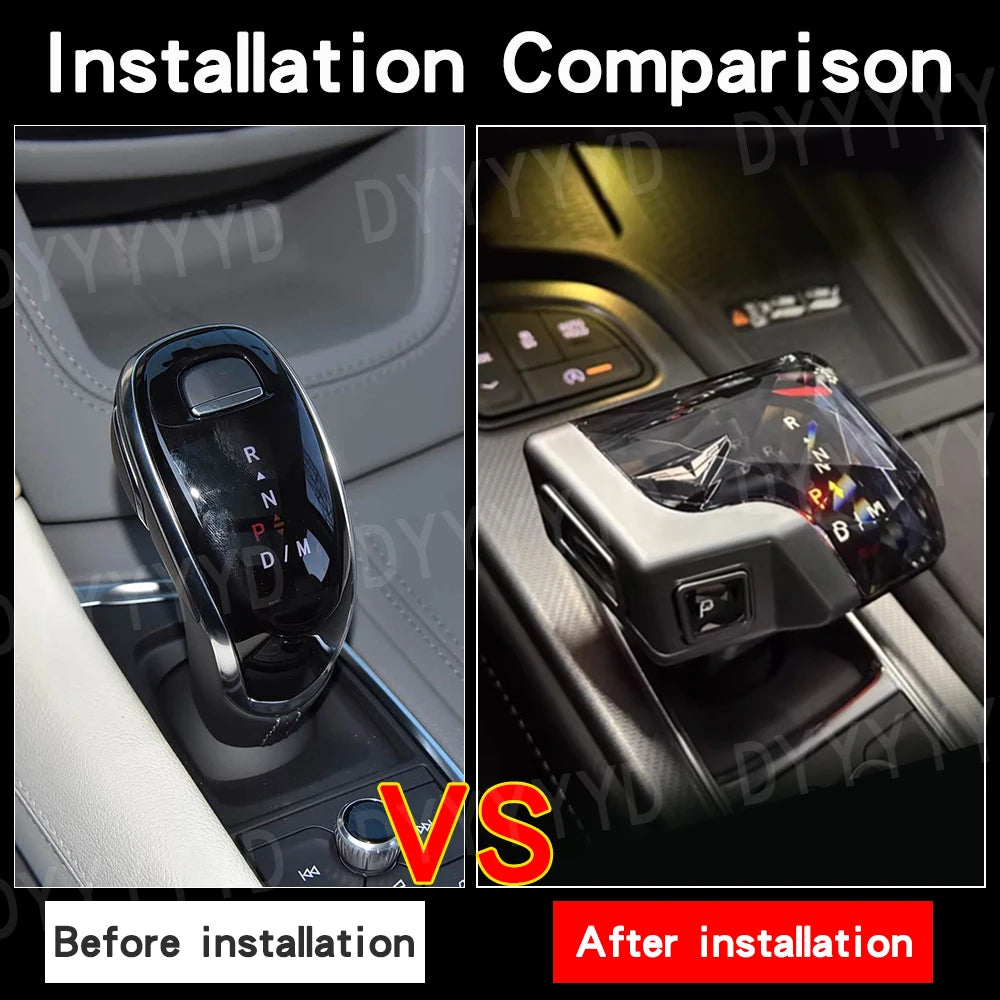 Crystal Gear Shift Knob for Cadillac CT5 CT6 XT4 XT5 XT6 Models with LED Gear Shifters Escalade Interior Modification Accessory