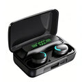 New TWS Bluetooth Earbuds 9D Noise Reduction Wireless Headset 600mAh Power Bank Charger Box LED Digital Display Touch Control