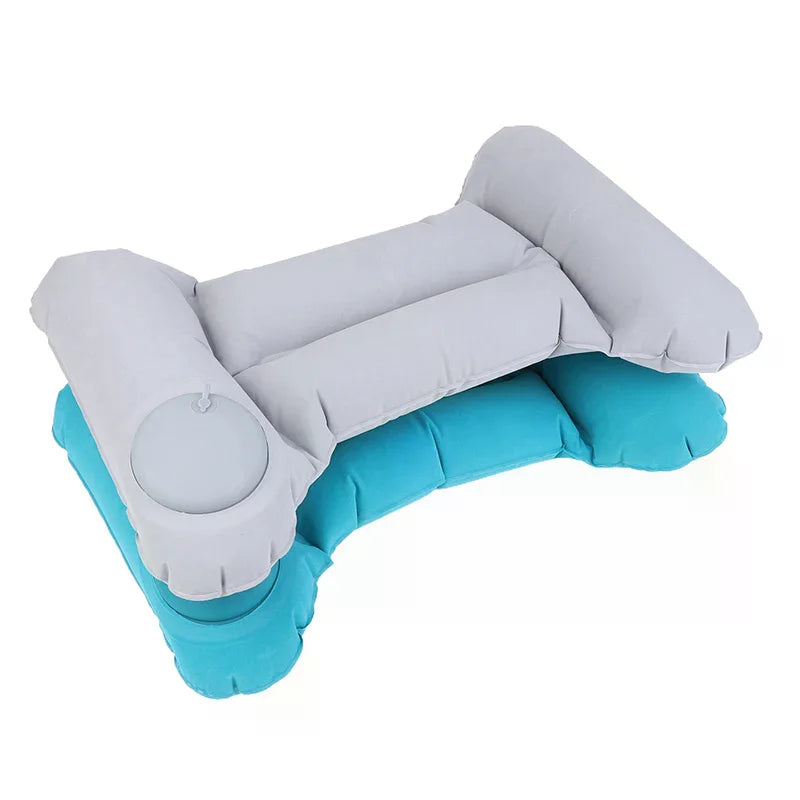 Inflatable Travel Nursing Waist Pillow, Blow Up Lumbar Body Back Support Pillow For Airplane Long Flight Journey Travel Airplane
