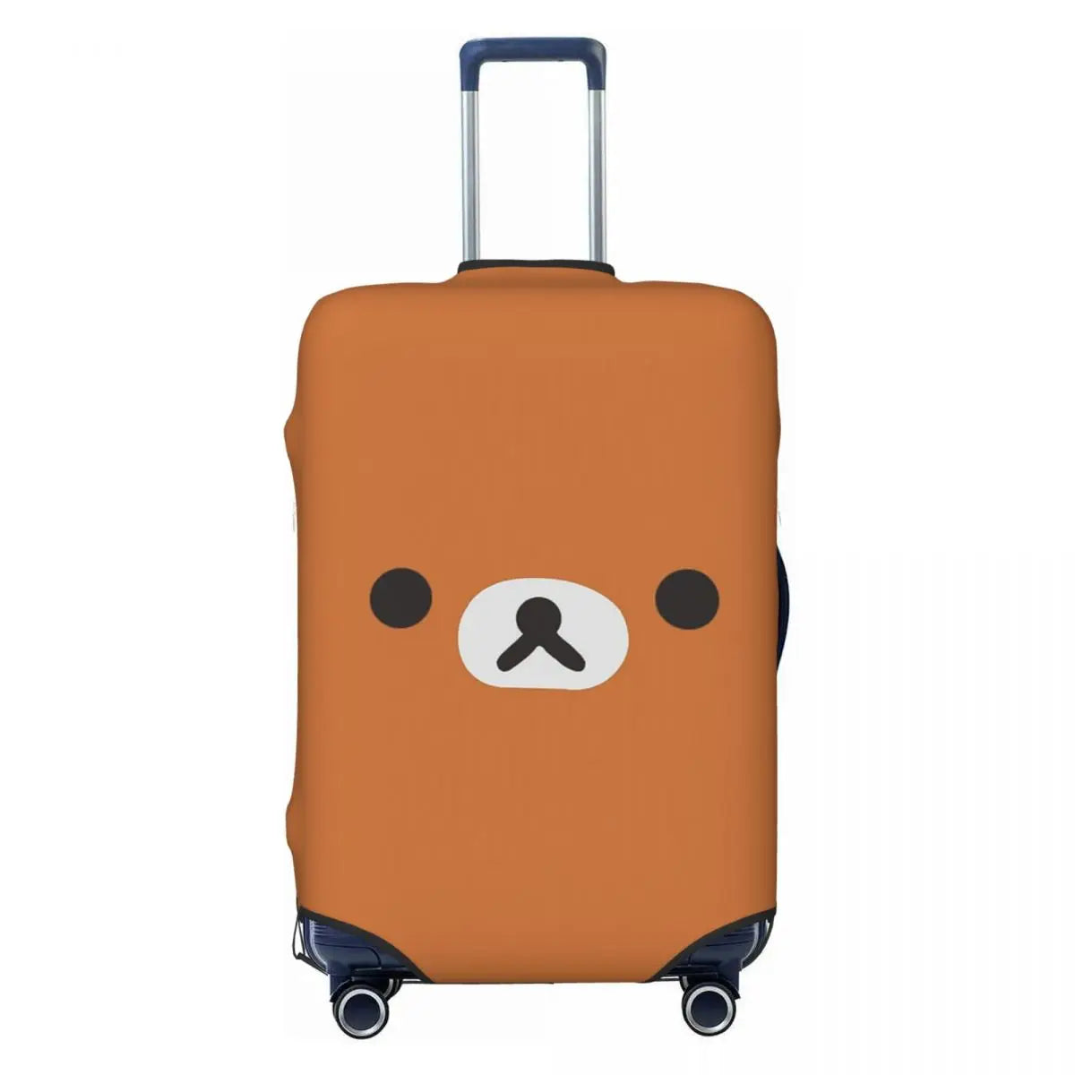 Rilakkuma Bear Face Suitcase Cover Protection Elastic Travel Luggage Protector Covers for 18-32 Inch