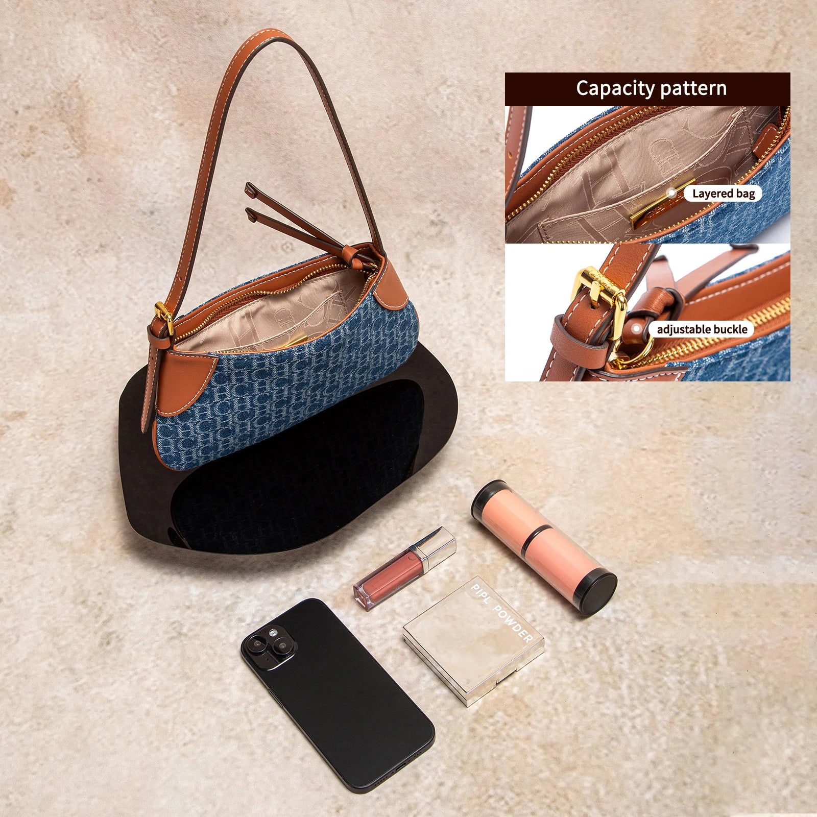 CHCH Women's Handbag Summer New Portable Phone Bag Women's Party Bag Cowboy Handbag