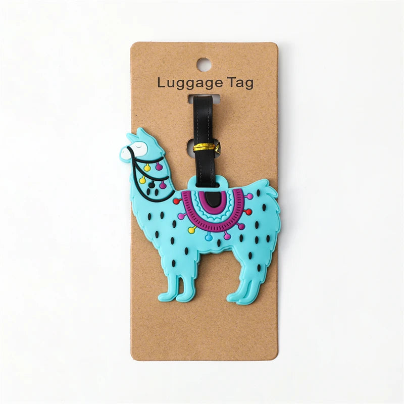Travel Accessories Luggage Tag Creative Corgi &Cat Suitcase Fashion Style Portable Travel Hanging Tags and Anti Loss Signs