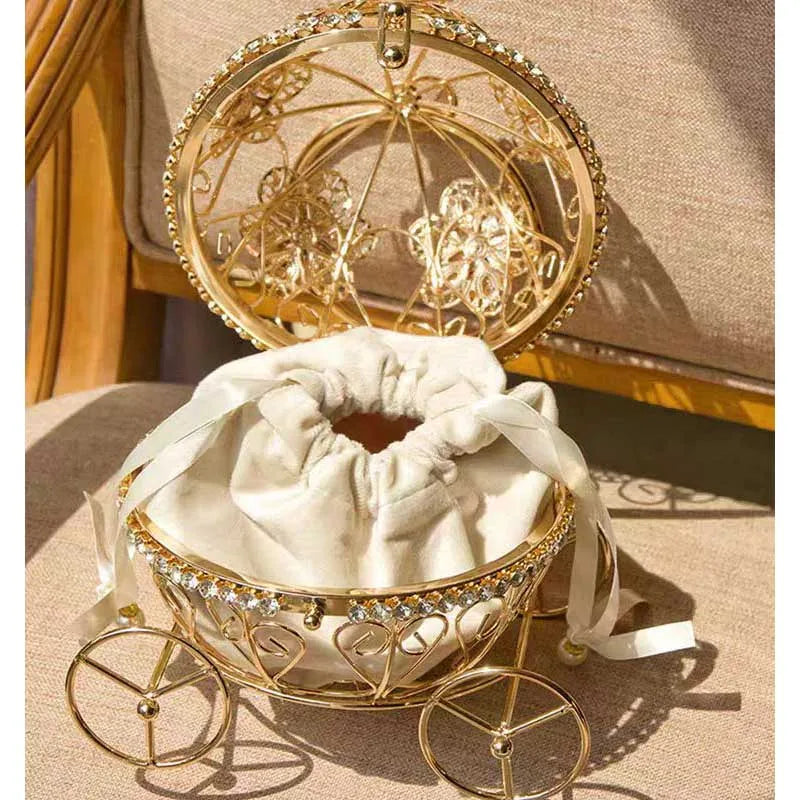 2026 New Latest Bird Shaped Caged Hollow Out Evening Purse Bag For Weddding Party