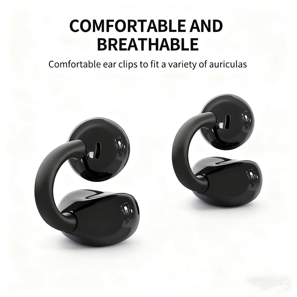 Lenovo Earbuds TA410 Bluetooth 5.4 TWS Ear Clip | Touch Control, Long Battery with Mic