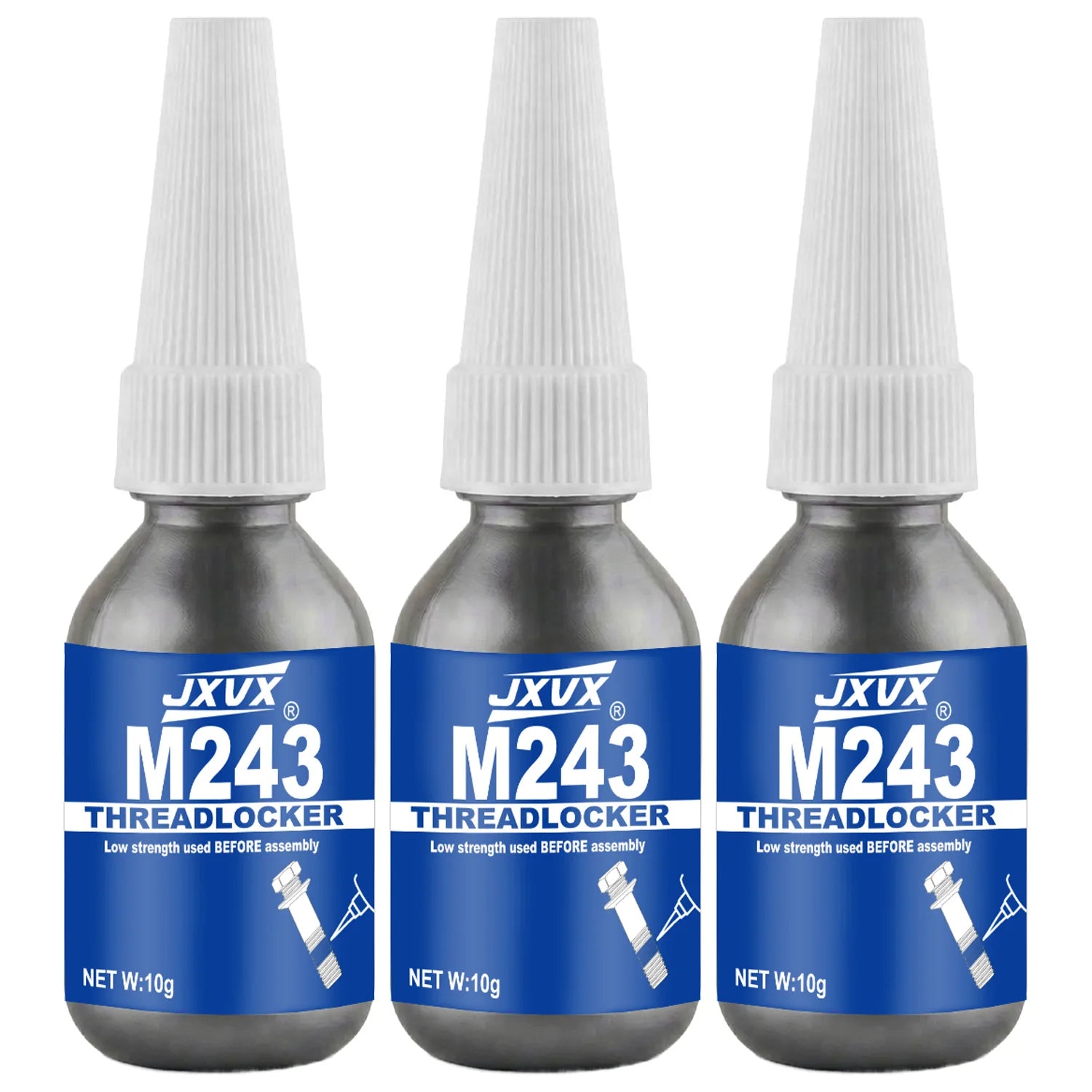 Threadlocker Blue\Red Nuts-Bolt Locker, Screw Anaerobic Adhesive Lock Tight Seal Fasteners Anaerobic Curing Metal Glue,Rustprof