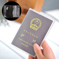 Transparent Passport Cover on Waterproof Document Bags Passport Protective Sleeve