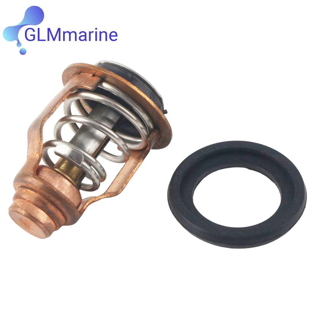 131°F 55°C Fit for Yamaha 6D9-12411 Outboard Thermostat Kit 4 Stroke 80 100 HP F80B F100D Motors Replacement 6D9-12411-00