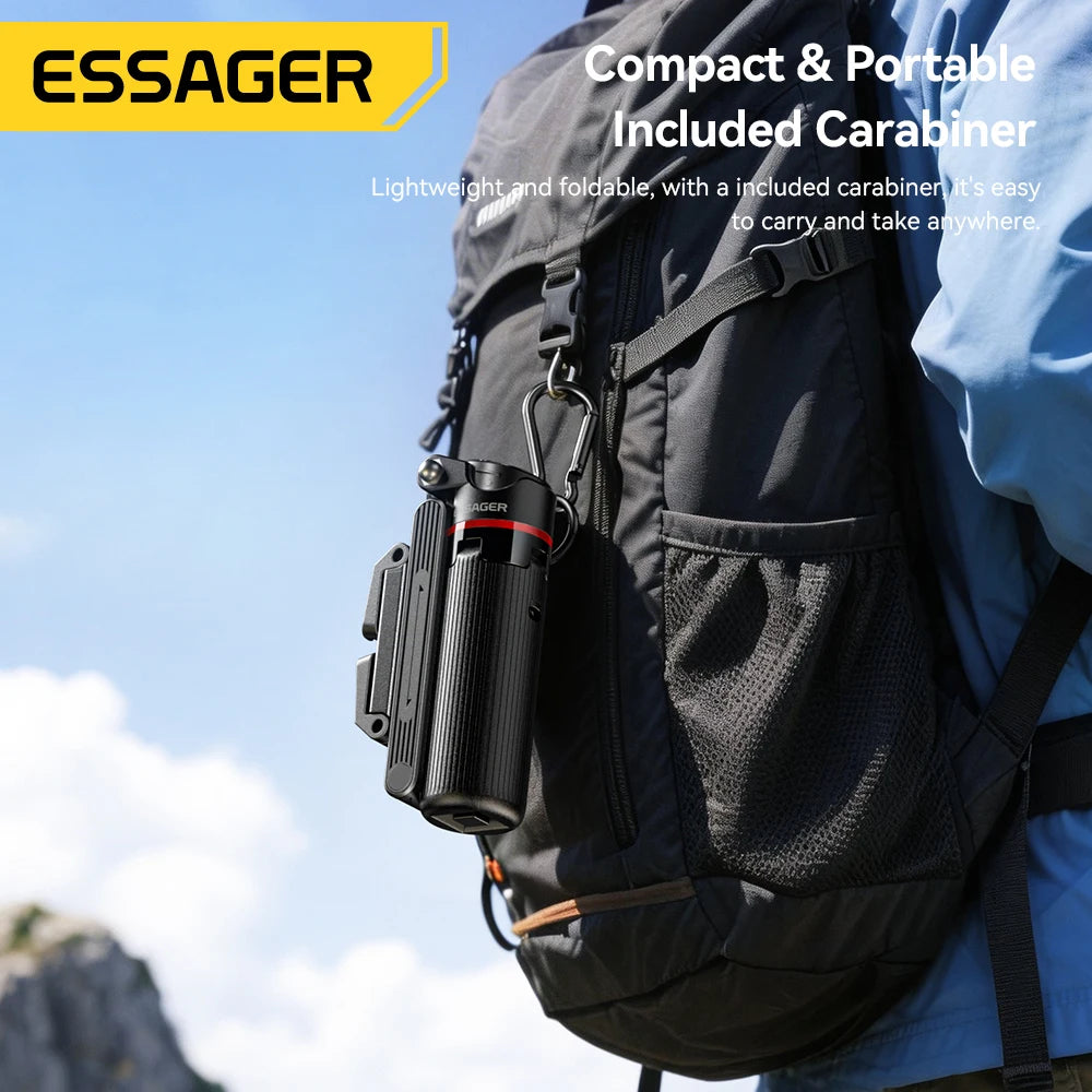 Essager 4-in-1 Multifunctional Magnetic  mini Selfie Stick with 360°Rotation Wireless Bluetooth Control Magnetic Clamp-on Holder