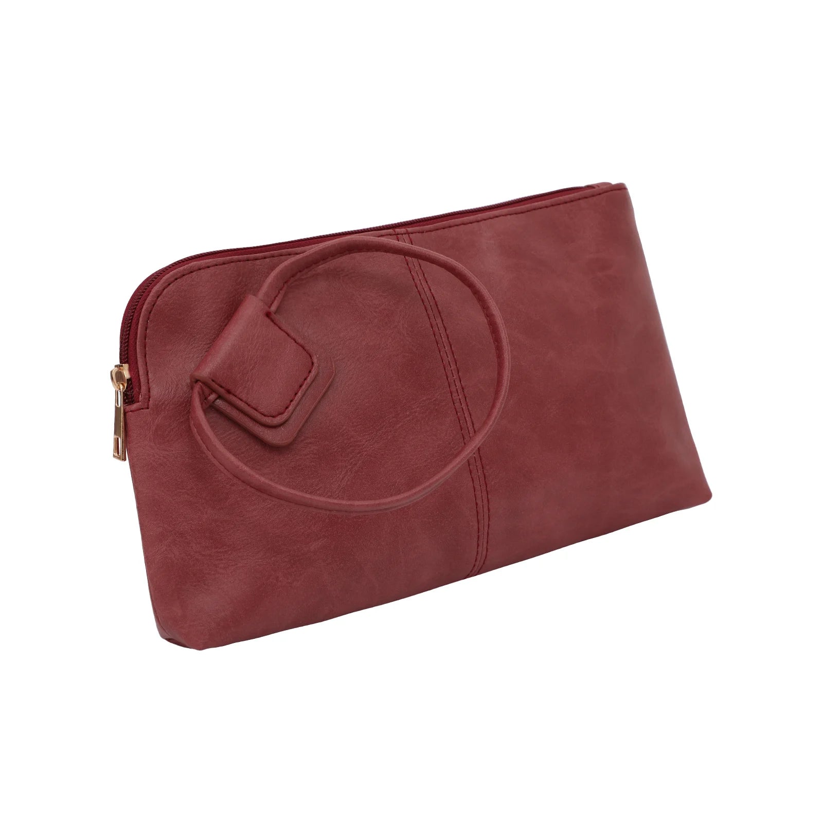 Wristlet Clutch Purses For Women Vegan Leather Premium Evening Bag With Round Handle Large Zipper Bracelet Fashion Luxury Wallet