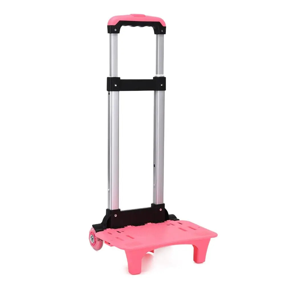 Portable 2 Wheel Luggage Travel Hand Cart Pullling Rod Carrier Trolley Rack Pet Bag Student Backpack