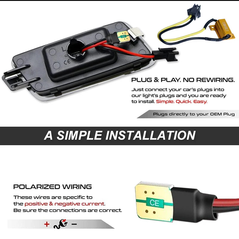 For Audi A7 Quattro/ RS7/ S7 Front Rear Side Marker Light Turn Signal Light Parking Position Indicator Lamp Assembly 2012-2017