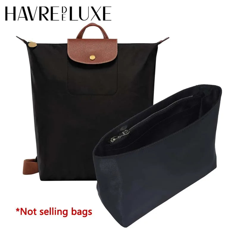Bag Organizer Insert For Longchamp Backpack Storing Computer Water Bottle Easy To Find Nylon Durable Bag Support Bag Accessories