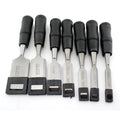 19/25/32/38mm Carpentry Tools Woodworking Chisel Wood Chisel Carbon Steel Chisel with Hammer End and Anti-Slip Handle Hand Tool