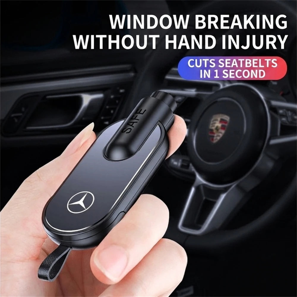2026 Car Escape Tool Key Chain Car Glass Breaker Concealed Seat Belt Cutting Tool Auto Crash Survival Safety Device