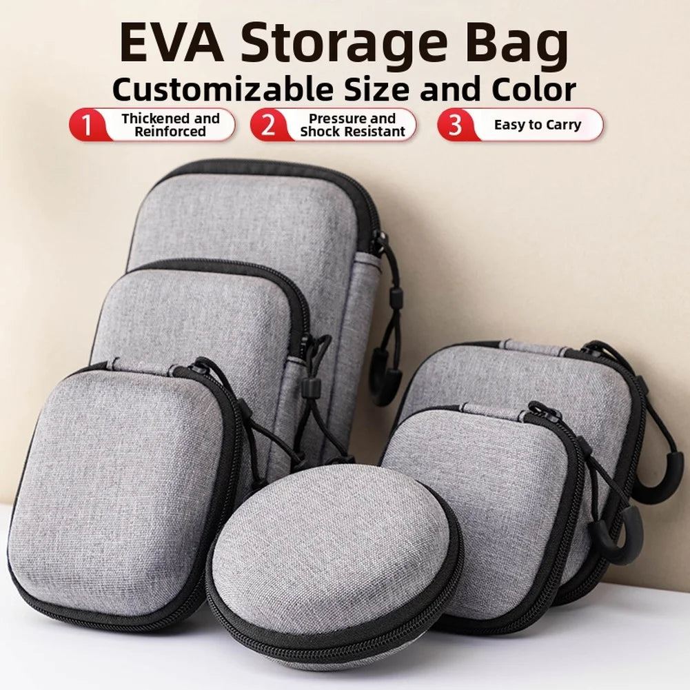 1 Pcs Storage Bag For Game Console Storage Gray Waterproof Carrying Gray Case  EVA Shell Protection Cover For-Gaming Parts