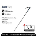 Naturehike ST03 Snow Pro Trekking Poles Outdoor Aluminum Alloy Camping Hiking Cane External Lock Telescopic Climbing Equipment